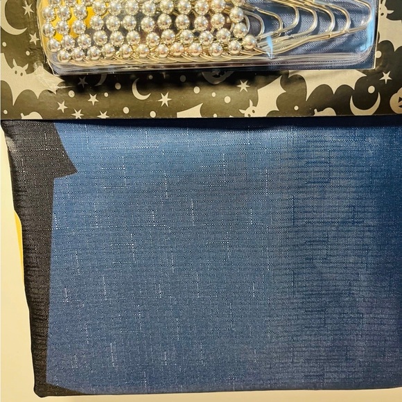 Happy Halloween Haunted House Bats Shower Curtain Includes 12 Metal Hooks - Picture 9 of 10